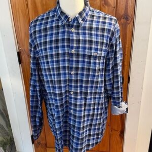 Scotch & Soda Blue Plaid Flannel  size XXL